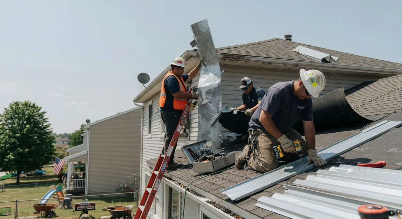 Storm Damage Metal Roof Repair in Iron City, TN